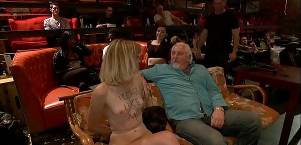  Blonde groped and fucked in theater
